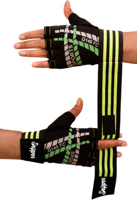 Snipper Lycra Gym Gloves for Weightlifting, Crossfit, Fitness Gym & Fitness Gloves(Green)