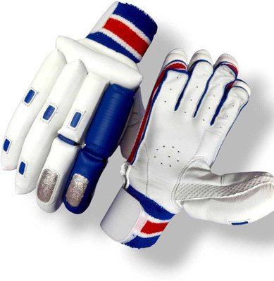 Rovers VK Edition Youth Cricket Batting Gloves for Right Hnad | High-Performance Batting Gloves(White & Blue)