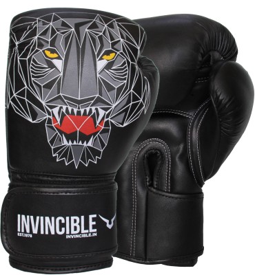 Invincible Limited Edition Combat Boxing Gloves Boxing Gloves(Black)