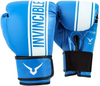 Invincible Tejas Training Boxing Gloves,Blue/White - 10 Oz Boxing Gloves(Blue/White)