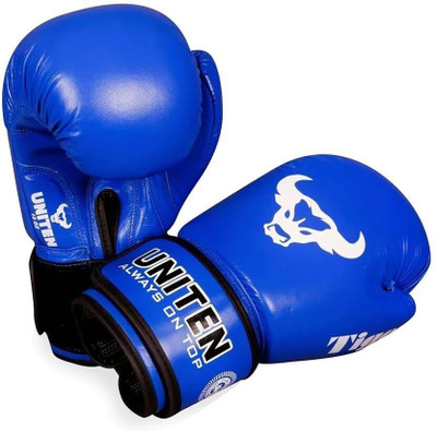 UNITEN Boxing Gloves, Tiger Amateur Contest Boxing Gloves Boxing Gloves(Blue)
