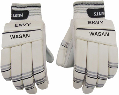 Wasan Hunts Cricket Batting Gloves Left Hand (8 -12 Years) White Batting Gloves(White)