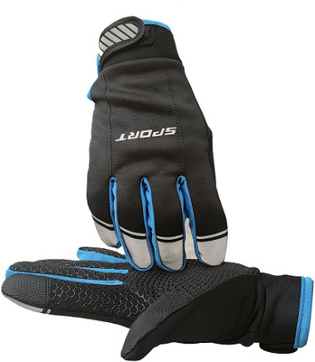 DreamPalace India Protective Full Finger Bike Gloves for Men & Women Riding Gloves(Blue)