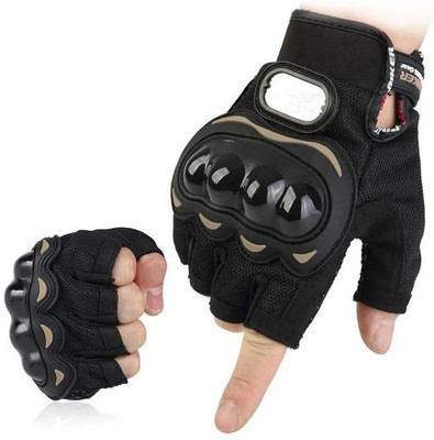 Leosportz Motocross BREATHABLE FABRIC RIDERS,BIKERS Riding Gloves(Black)