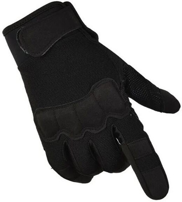 DreamPalace India Riding Winter Windproof, Full Finger Motorcycle Gloves Riding Gloves(Black)