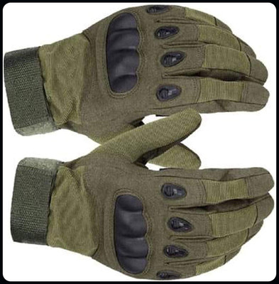 JAI SHRI Full Finger Winter Bike Gloves for Riding Motorcycle Gloves for Men and Women_ Driving Gloves(Green)