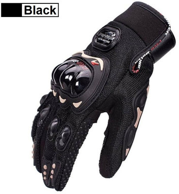 Ekronixx Pro biker Racing Equipment Motorcyclenew Riding Gloves(Black)