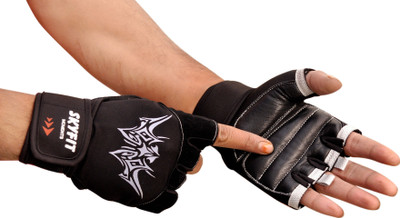 HOUSE OF COMMON Gym Sports and Workout Gloves Skating Gloves(Black)