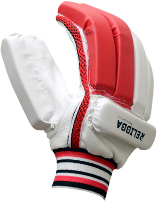 RELIBBA Cricket Bating Gloves R/H Gloves For Men (R-447) Batting Gloves(Red White)