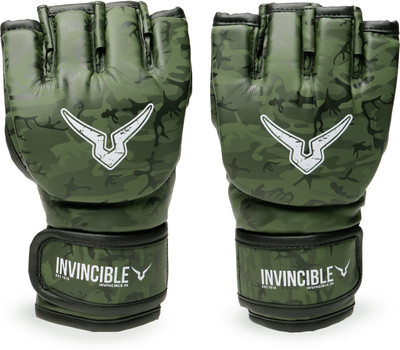 Invincible Commando MMA Combat Gloves Boxing Gloves(Green Camo)