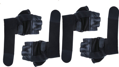 GGGonexx Combo of Heavy Leather Netted GlovesS Driving Gloves(Black)