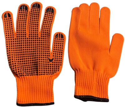 EmmEmm Tennis Ball Cricket Gloves with Pro Gel Grip on One Side Batting Gloves(Orange)