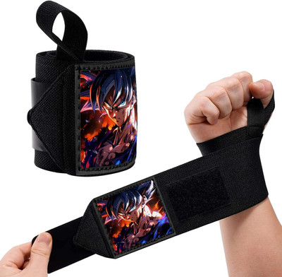 STEIGEN FITNESS Ultimate Goku Wrist Strap bands For Gym Gym & Fitness Gloves(Black)