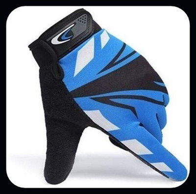 JAI SHRI Cool Biker Motocross Stretchable Gloves Driving Gloves_ Driving Gloves(Blue)