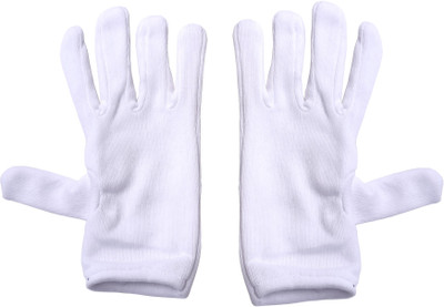 Okara Sun Rays Protection Cotton Hand Gloves For Summer (Pack Of 1) Driving Gloves(White)