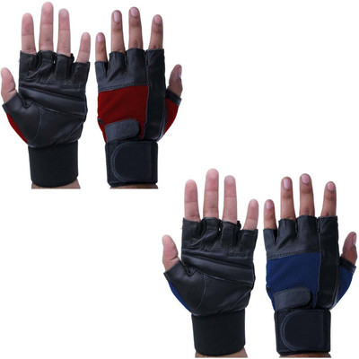GGGonexx Gym Gloves for Weightlifting Fitness & Other Sports MPS Driving Gloves(Red, Blue)