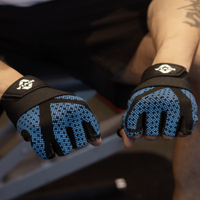 NIVIA Prowrap 3.0 Weightlifting Gloves Gym & Fitness Gloves(Blue)