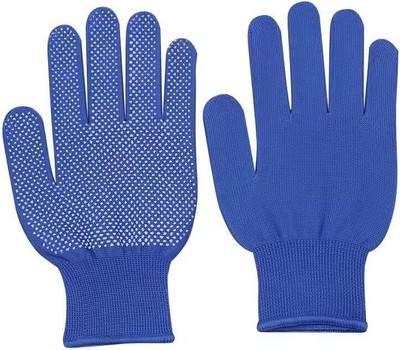 VKS Anti-Slip Dotted Batting Gloves for Cricket & Tennis Ball Batting Gloves Batting Gloves(Blue)