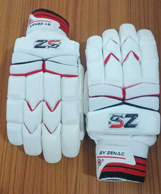 zenac sports ZENAC 5 PRO Batting Gloves(white & RED)