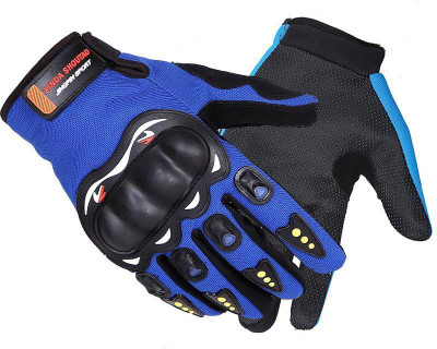 VOYARGE Motorcycle Cycling Bicycle Offroad Full Finger Gloves-X41 Riding Gloves(Blue)