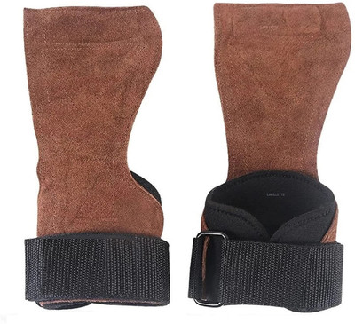 LAFILLETTE Men And Women Palm Protector Weight Lifting Adjustable Wrist Support Gloves Gym & Fitness Gloves(Brown)