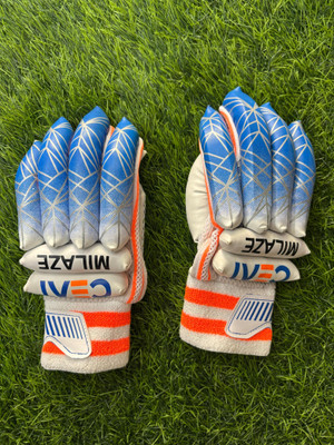 sport vault CEAT Batting Gloves(WHITE & Blue)