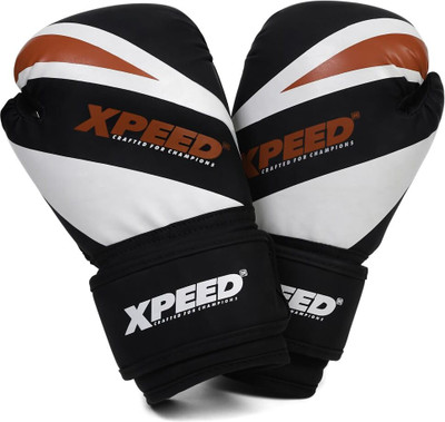 XpeeD Premium PU PMFT Sparring Gloves for Boxing 12 Oz (1 Pair) Boxing Gloves(Red, Black, White)