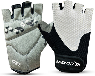 MAYOR Air Gym & Fitness Gloves(Black/White)