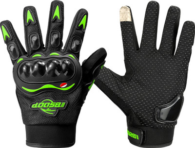 bsddp RIDING GREEN COLOR TOUCH SCREEN Riding Gloves(Green)