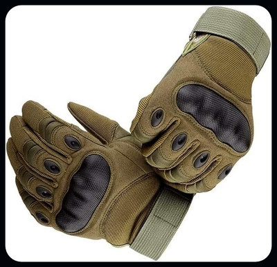 JAI SHRI Military Green Motorcycle Gloves Full Finger, Winter Gloves for Bikers_ Driving Gloves(Green)