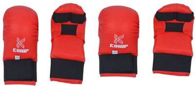 KOHIP Classic Karate Gloves Boxing Gloves Martial Art Gloves 2pair Boxing Gloves(Red)