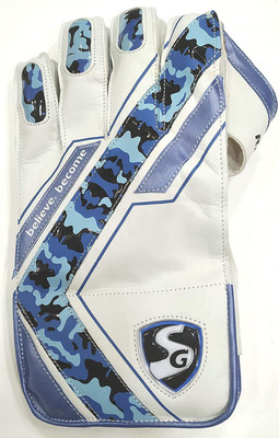 SG RP-17-MENS(17+) (2022/23) Wicket Keeping Gloves(White, Blue)