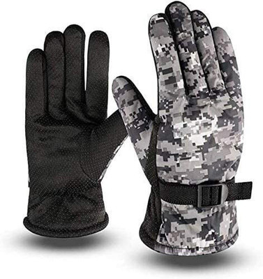 Atipriya Army Gloves Grey-002 Riding Gloves(Grey)