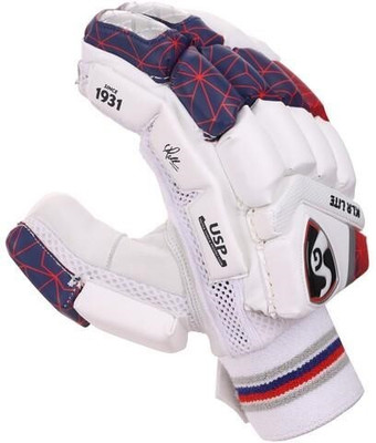SG KLR-Lite YOUTH(13-17YRS)-RH Batting Gloves(White, Red)