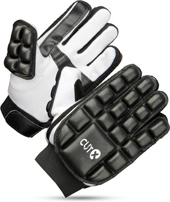 CUTX Cheap Moulded Gloves for Kids Black Small Boy for 7 to 9 years Batting Gloves(Black)