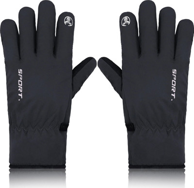 Aseenaa Winter Cold Gloves Outdoor Keep Warm Touch Screen Riding Driving Unisex Glove Driving Gloves(Grey)