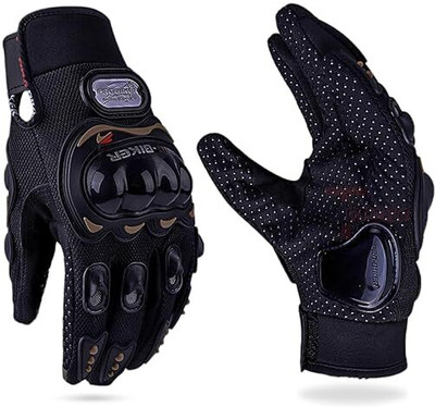 JD DASSSON black full pro bikeer Driving Gloves(Black)