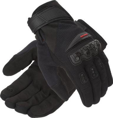 ROYAL ENFIELD Urban Hustler V2 Bike Riding Gloves | Knuckle Protection & Abrasion Resistance Riding Gloves(Black)