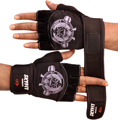 LITE FEEL Gym Sports and Workout Gloves Gym & Fitness Gloves(Black)