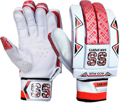 SAM SPORTS ECO PLUS RED YOUTH Batting Gloves(Red, Black, Silver, White)