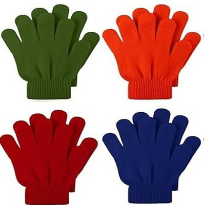 WKLOUYHE Boy & Girl Hand Gloves - Warm Cycling Gloves(Multicolor)