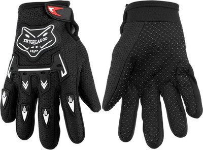 uRock Full Finger Biking,Riding Gloves with Touch Screen for Men & Women Riding Gloves(Black)