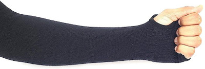 Adnate Nylon, Cotton Arm Sleeve For Boys & Girls(Free, Black)