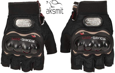 aksmit Riding Gear RGB570N362 Riding Gloves(Black)