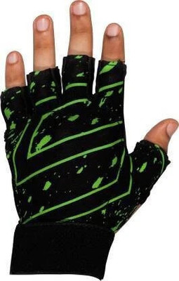 SNS Hockey Tackling Gloves Hockey Gloves(Green, Black)