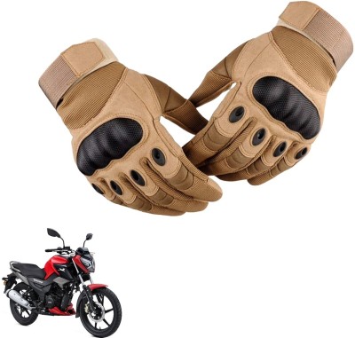 Rhtdm Riding Biker Protective Gear Glove Riding Gloves(Beige)