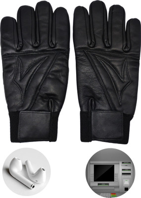 NV COLLECTION Thermal Warm Gloves for Touch Devices – Unisex Riding Gloves(Black)