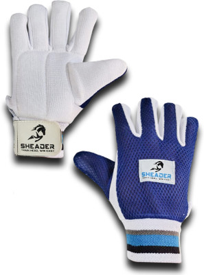 SHEADER Nexa X 1 Wicket Keeping/Tennis Cricket Inner Gloves with Air Smash Padded Wicket Keeping Gloves(Blue)