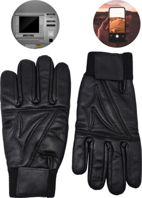 NV COLLECTION All-Season Touch Gloves for Stylish Men & Women Riding Gloves(Black)