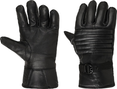 Romofy Racing Bike Motorcycle Driving Gloves Warm Winter Gloves Riding Gloves(Black)